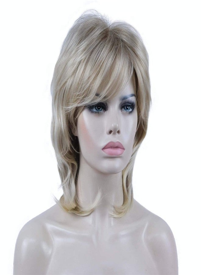 Aimole Soft Shaggy Layered Wig Medium Length Synthetic Hair Women Wigs (15BT613) - Image 4